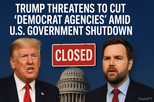 Trump Threatens to Cut 'Democrat Agencies' Amid U.S. Government Shutdown