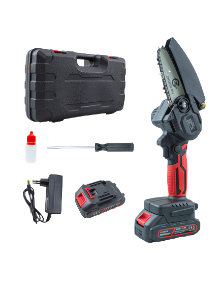 Super Promo: 21V Mini Cordless Chainsaw – 35% Off! - 2 batteries