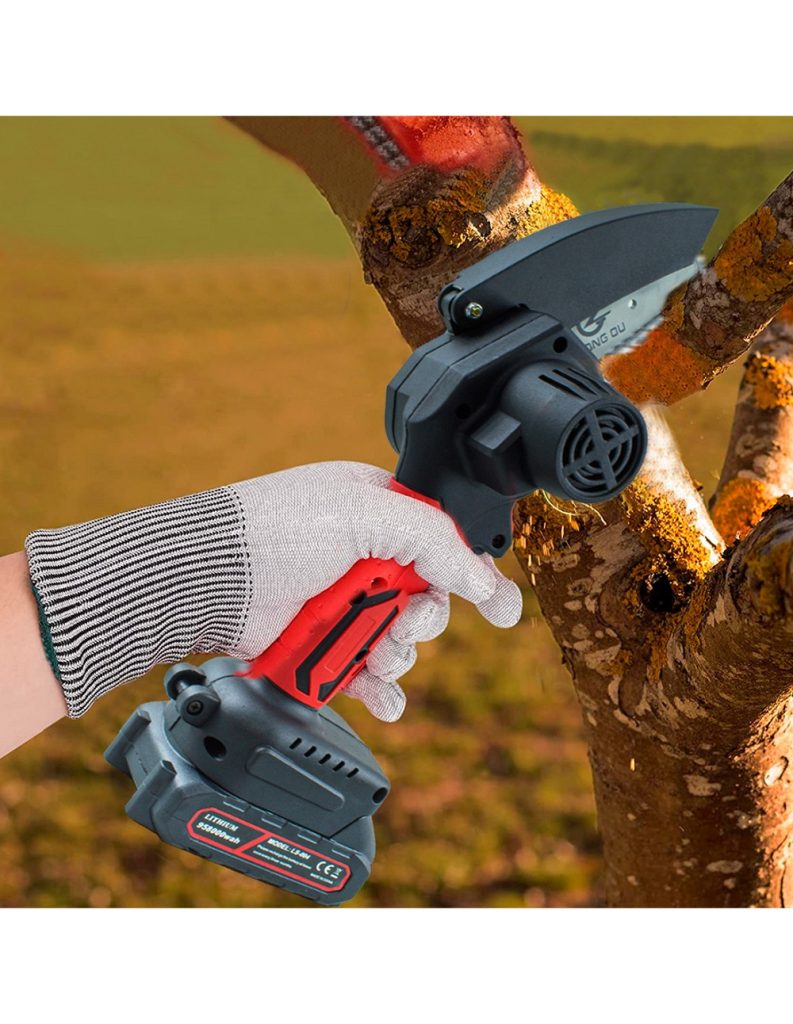 Super Promo: 21V Mini Cordless Chainsaw – 35% Off! - 2 batteries