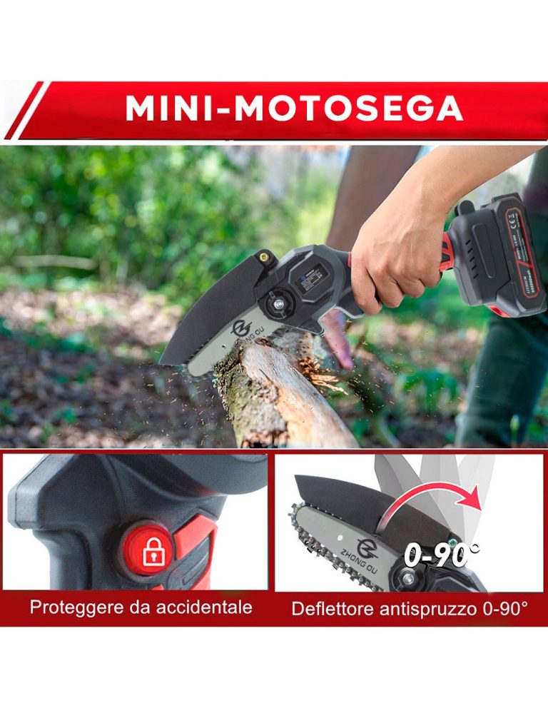 Super Promo: 21V Mini Cordless Chainsaw – 35% Off! - 2 batteries