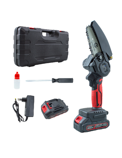 Super Promo: 21V Mini Cordless Chainsaw – 35% Off! - 2 batteries