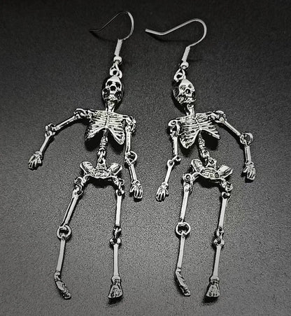 Halloween Skull Earrings, Gothic Personality, Horror Day of the Dead Costume Party Cosplay Accessories