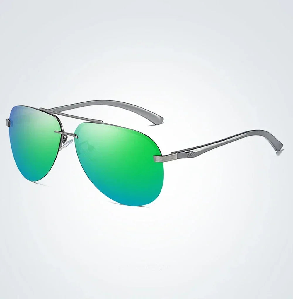 New Polarized Sunglasses Classic Driving Sun Glasses Metal Frame Mirror Lens Sunglasses Men/Women - Go Shopping Market