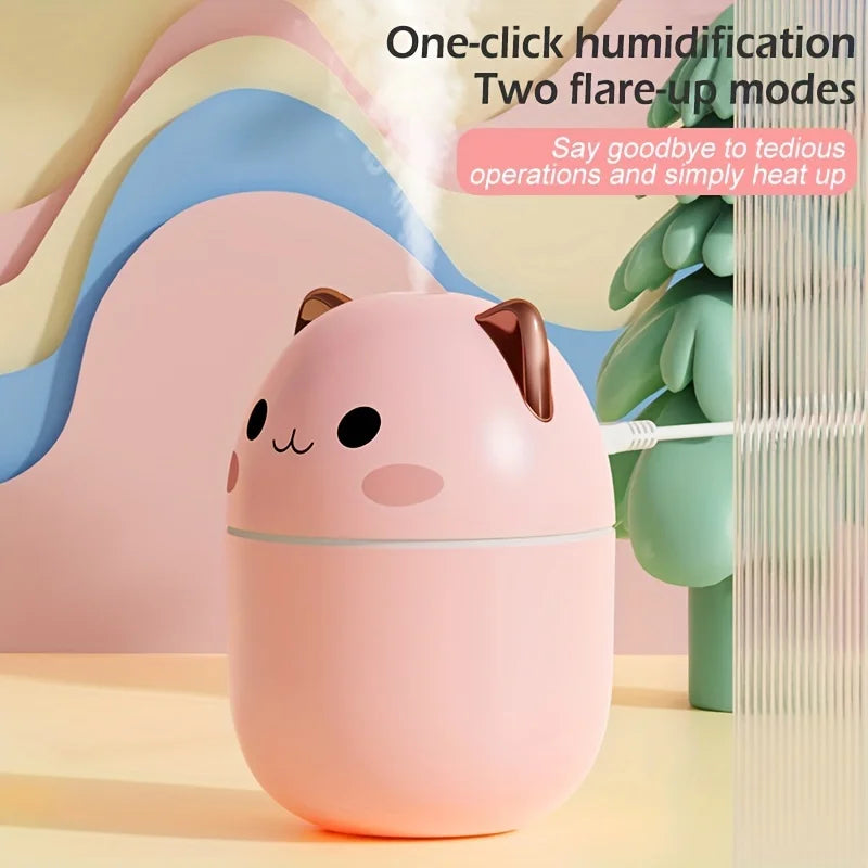 Portable Mini LED Humidifier, USB Dual Aroma Essential Oil Diffuser for Car