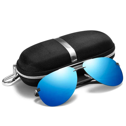 New Polarized Sunglasses Classic Driving Sun Glasses Metal Frame Mirror Lens Sunglasses Men/Women - Go Shopping Market