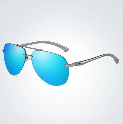 New Polarized Sunglasses Classic Driving Sun Glasses Metal Frame Mirror Lens Sunglasses Men/Women - Go Shopping Market